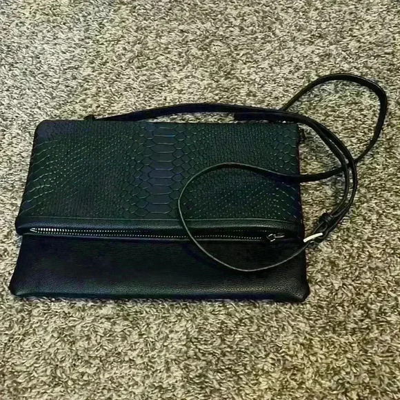 Gigi New York Fold Over Clutch Navy Blue GiGi New York - Picture 2 of 6